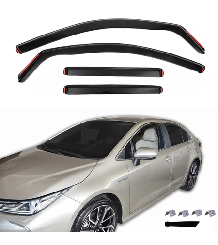 Комплект от 4бр. ветробрани за Toyota Corolla (12-Gen) Седан 2018+