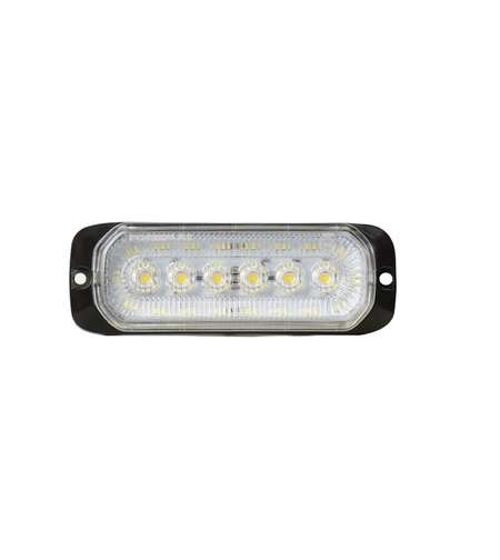 24LED Лед Диоден 12-24V Габарит Маркер Токос + аварийна блиц бяла светлина мигаща за камион бус ван каравана платформа кемпер пътна помощ