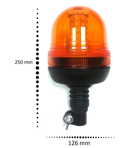 LED ЛЕД Аварийна/сигнална лампа Маяк буркан 12/24V MAR708