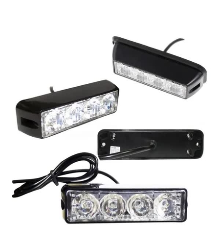4 LED Аварийна Лампа За Пътна Помощ, Жълта Блиц Светлина, Мигаща