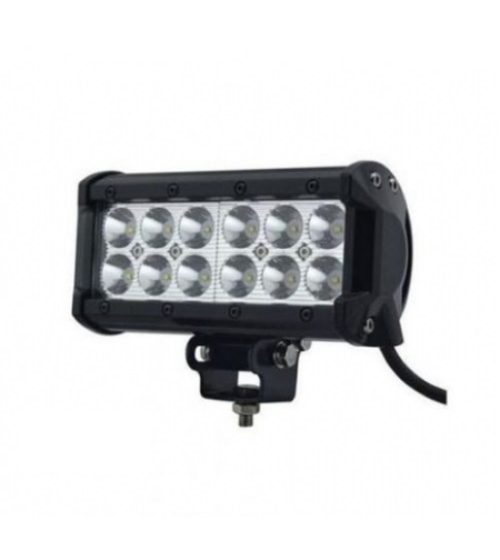 Универсален 36W Лед LED Халоген Фар Работна Лампа 12V - 24V с Насочена Spot Светлина за автомобил офроуд бус ван камион
