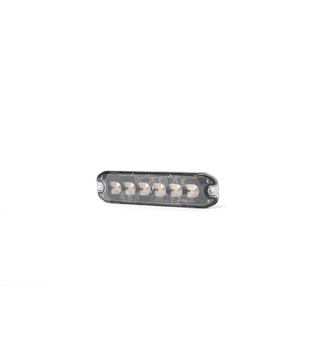 6 LED ЛЕД Жълта Аварийна Лампа Блиц Светлина Мигаща За Пътна Помощ Платформа и др. 10W с 8 режима 8х3 cm. 12-24V