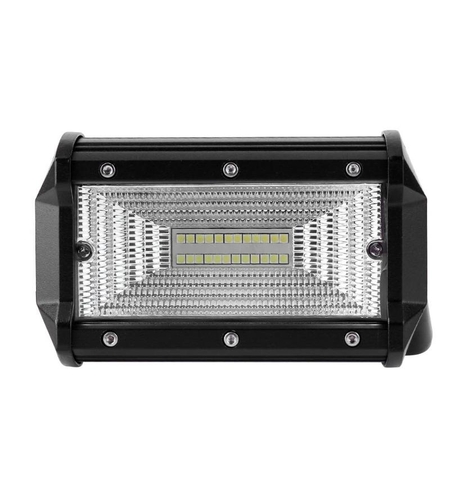 Универсален 72W Лед LED Халоген Фар Работна Лампа 12V - 24V с Разпръсната Flood Светлина за автомобил офроуд бус ван камион