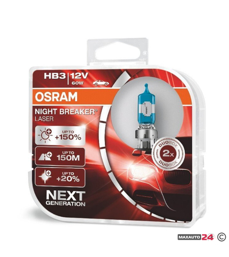 Халогенни крушки Osram Night Breaker Laser  HB3 / 9005 2бр/к-т