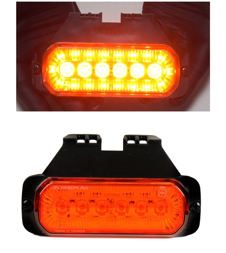 LED габарит маркер токос с 24 диода, 2 функции - оранжева светлина + мигач, 12V-24V - за камион бус ван каравана платформа кемпер