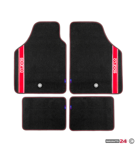 Универсални мокетни стелки Sparco - 03763BRS с червено