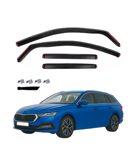 Комплект от 4бр. ветробрани за SKODA OCTAVIA - комби - 2024+