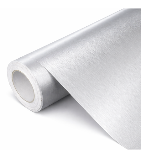 Професионално декоративно автомобилно фолио Brushed Silver 1.52 x 18M