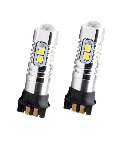 Комплект от 2 броя LED крушки PW24W / PWY24W – 2323 SMD бяла светлина 6000K 360° 12–30V, Canbus без грешки