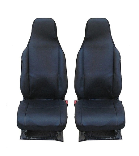 Калъфи за предни седалки Flexzon за Toyota Aygo, Citroen C1, Peugeot 107, Текстил, Черни