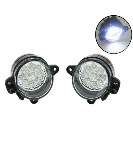 Комплект ЛЕД LED лампи за халогени за броня за Фолксваген Транспортер Т5 VW TRANSPORTER T5 2003-2010 Крафтер 06+ Шкофа Фабия Skoda Fabia 2007-2014