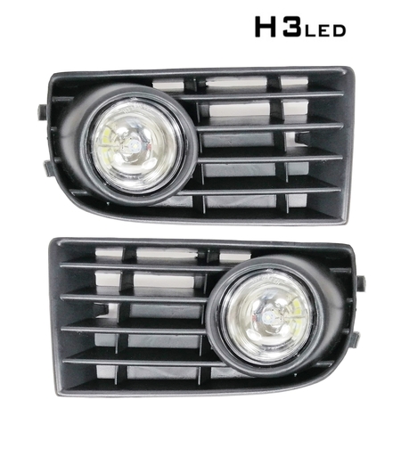 LED Халогени с решетки за VW Volkswagen Golf 5 2003 - 2009 - Фолксваген Голф 5 фарове за мъгла