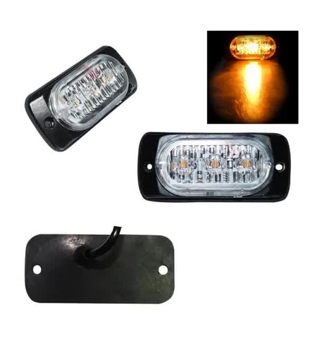 3 LED Аварийна Лампа За Пътна Помощ, Жълта Блиц Светлина, Мигаща! MAR749