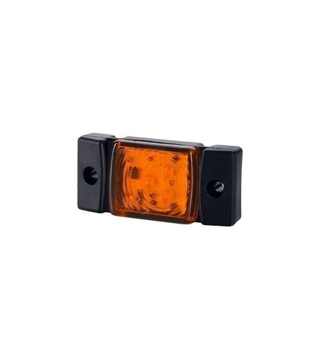 LED Светодиоден Габарит, Маркер, Токос, Жълт, Оранжев, Е-Mark, 3 LED, 12V-24V, 7.3 см