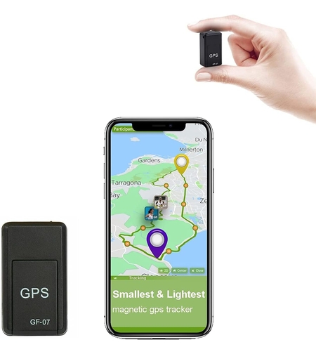 Мини черен GPS тракер за проследяване и подслушване в реално време със СИМ карта и слот за Mini TF card