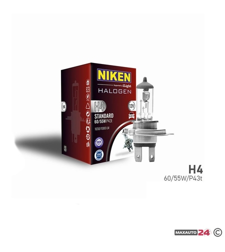 Kрушкa NIKEN - H4 60W/55W 12V