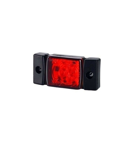 LED Светодиоден Габарит, Маркер, Токос, Червен, Е-Mark, 3 LED, 12V-24V, 7.3 см