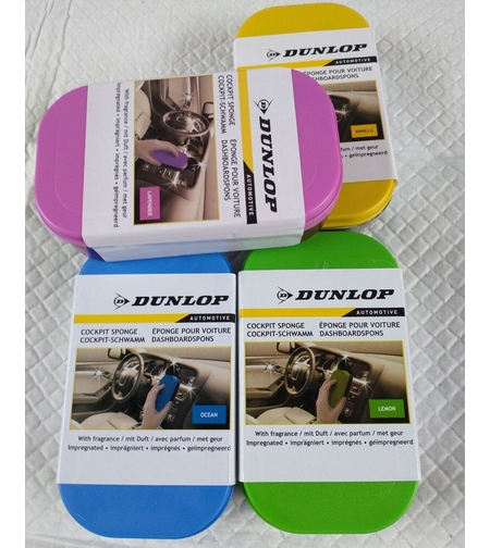 Комплект от 24бр. Гъби за автомобилно табло с различни аромати Dunlop