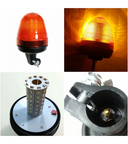 LED ЛЕД Аварийна/сигнална лампa маяк/буркан 12/24V