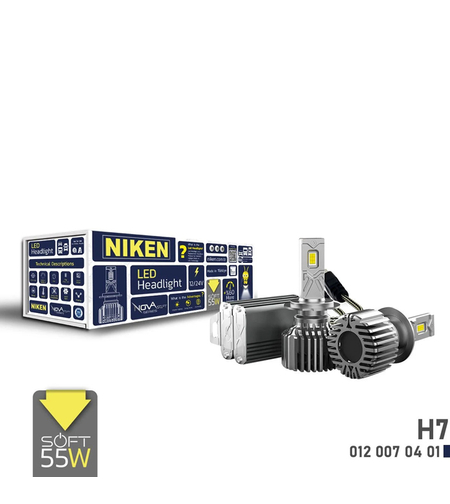 Диодни крушки Niken H7 NOVA SOFT - 2бр/к-т - 12/24V