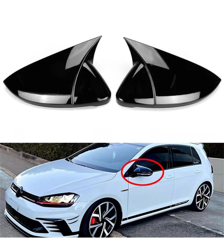 Комплект от 2бр. Batman Style капаци за странични огледала за Volkswagen VW Golf 7 7.5 E-Golf 2013-2020г.
