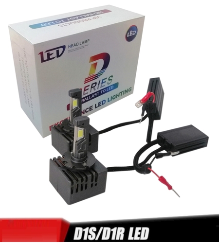 LED крушки ксенон директна замяна без баласт 12V, D1R, D1S, D2R, D2S, D3R, D3S, D4R, D4S, кутия 2бр.