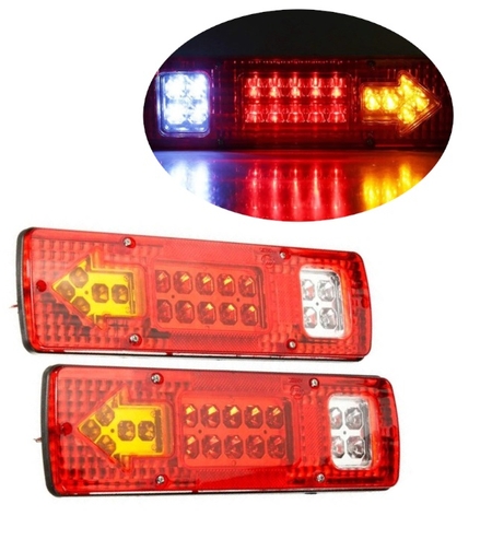 Комплект LED стопове стоп светлина с мигач задна светлина 12v за камион бус ТИР ремарке каравана 29 x 8 cm