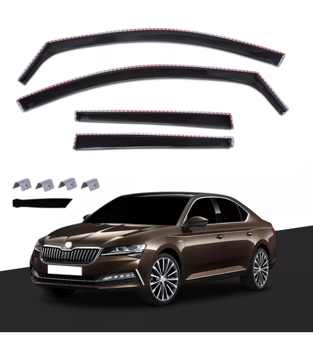 Комплект от 4бр. ветробрани за SKODA SUPERB 2015+