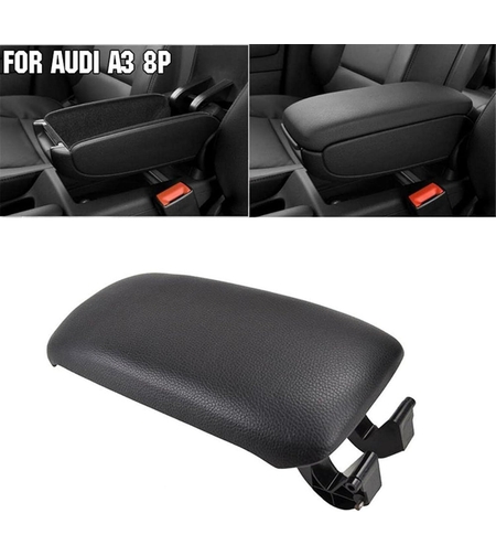 Капак за подлакътник за AUDI A3 8P 2003-2012г. с черно кожено покритие