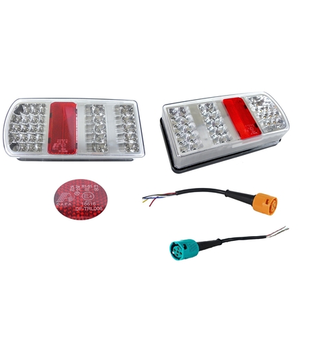 Комплект Диодни LED стопове 12V 24V Волта бус камион ТИР ремарке