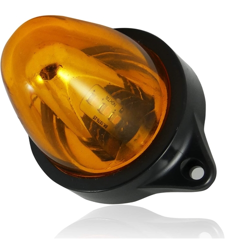 Въртяща сигнална/аварийна оранжева LED лампа 24V 12V Маяк нова