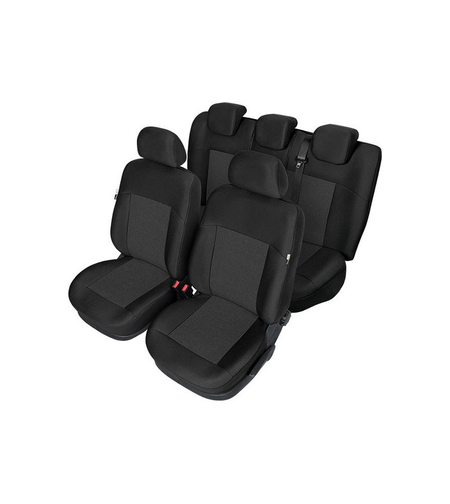 Пълен Комплект Тапицерия Kegel за предни+задни седалки на Ford Focus 2003-2014 Mk2 Mk3 Черна Текстил