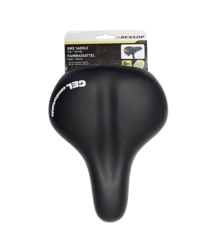 Анатомична седалка за велосипед черна DUNLOP 26.5cm x 18.5cm x 14cm
