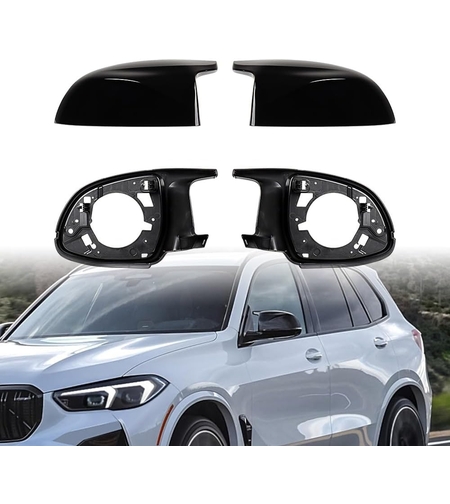 Комплект от 2бр. M-Style капаци + рамки за странични огледала за BMW X3 X4 X5 X6 X7 G01 G02 G05 G07 F97 F98 F95 F96