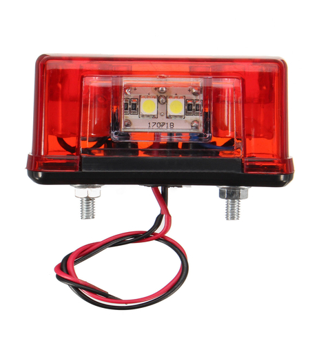 4 SMD LED Лед Oсветление Плафон за Регистрационен Заден Номер 24V
