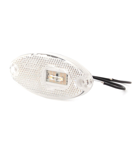 LED Светодиоден Габарит, Бял, Е-Mark, 12V-24V