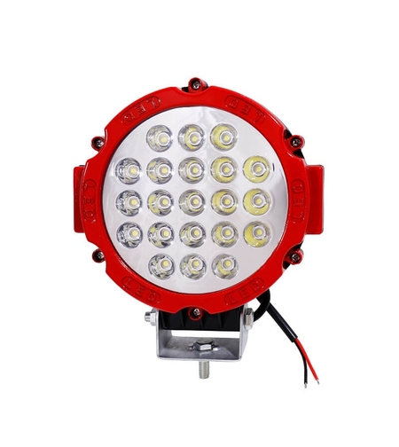 63W LED Мощен диоден фар,Червен, прожектор халоген джип ATV 4х4 офроуд
