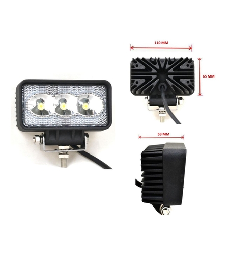 Универсален Мини Лед LED Халоген Фар Работна Лампа 12V - 24V за автомобил офроуд бус ван камион