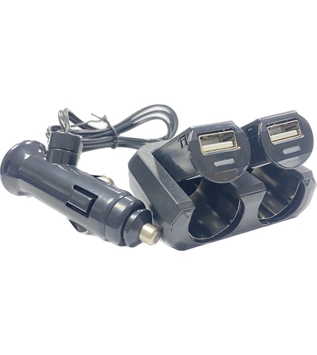 Разклонител за запалка 2-ка+2-USB PG150