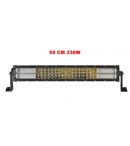 55 См 336W Мощен 7D 7Д Led Bar Лед Диоден Бар Прожектор 12V 24V 4 Редов