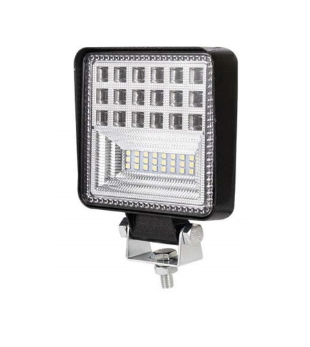 Универсален 126W Лед LED Халоген Фар Работна Лампа 12V - 24V бяла светлина за автомобил офроуд бус ван камион