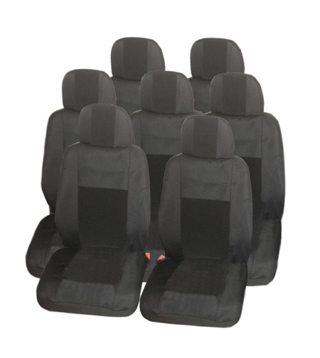 Калъфи тапицерия за VW Touran, Sharan, Ford Galaxy, Citroen C8, Peugeot 307SW, Citroen C4 Grand Picasso, Peugeot 806, 807, Lancia Phedra - Черни