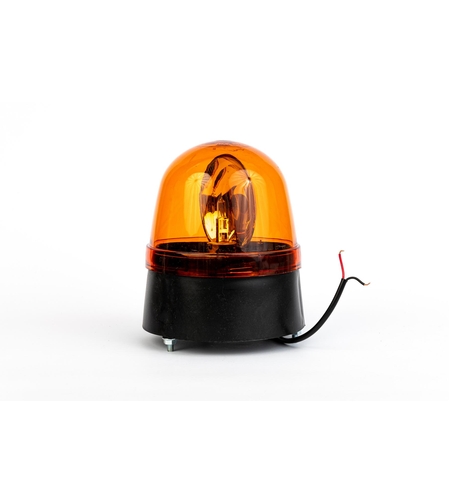 Въртяща Сигнална Аварийна Оранжева Лампа Маяк с Крушка 24V Ø 146mm