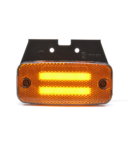 1 брой LED Светодиоден Габарит Със Стойка, Маркер, Вграден Рефлектор, Е-Mark, Ефект Неон, Водоустойчив, 12V-24V