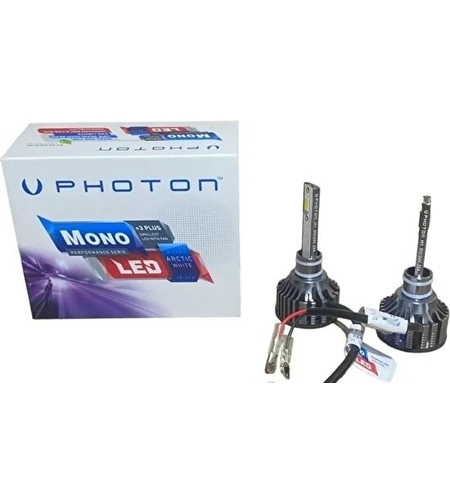 Комплект yмалени mини лед диодни крушки H1 Х1 12-24V 70W 10000lm за фарове Can Bus без грешки Photon Mono LED +3 Plus