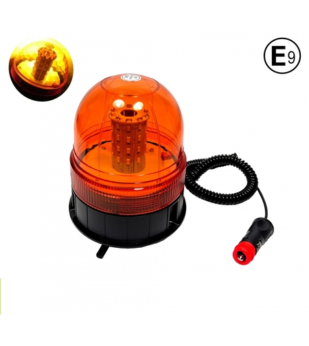 LED Лед 12V 24V Сигнална Аварийна Лампа Маяк Буркан С Магнит И Вакуум