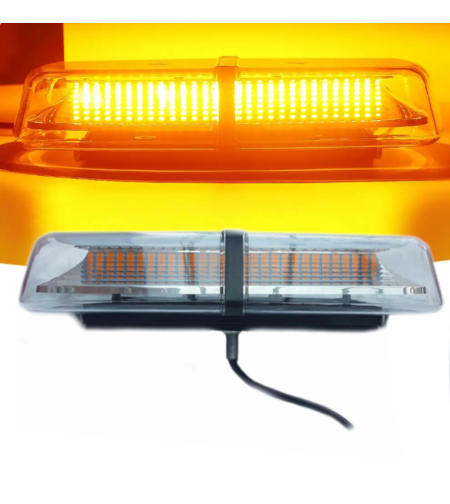 12V 24V Лед Led Аварийна Сигнална Лампа Маяк Буркан 72 Диода с 8 режима бяло стъкло с болтово захващане За Пътна Помощ Платформа Снегорин и др.