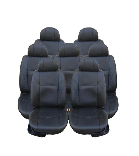 Калъфи тапицерия за VW Touran, Sharan, Ford Galaxy, Citroen C8, Peugeot 307SW, Citroen C4 Grand Picasso, Peugeot 806, 807, Еко кожа, Черен