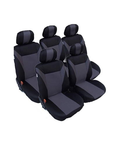 Тапицерия за VW Touran, Sharan, Ford Galaxy, Citroen C8, Peugeot 307SW, Citroen C4 Grand Picasso, Peugeot 806, 807 сиво - черно