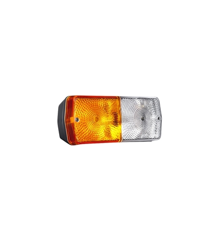 Лява Светлина Фар Лампа Габарит с Мигач Бяло / Оранжево Жълто 184 х 79 mm 12V 24V